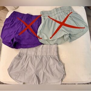 GRAY PAIR of waist balloon shorts, K|K brand (boutique), size M